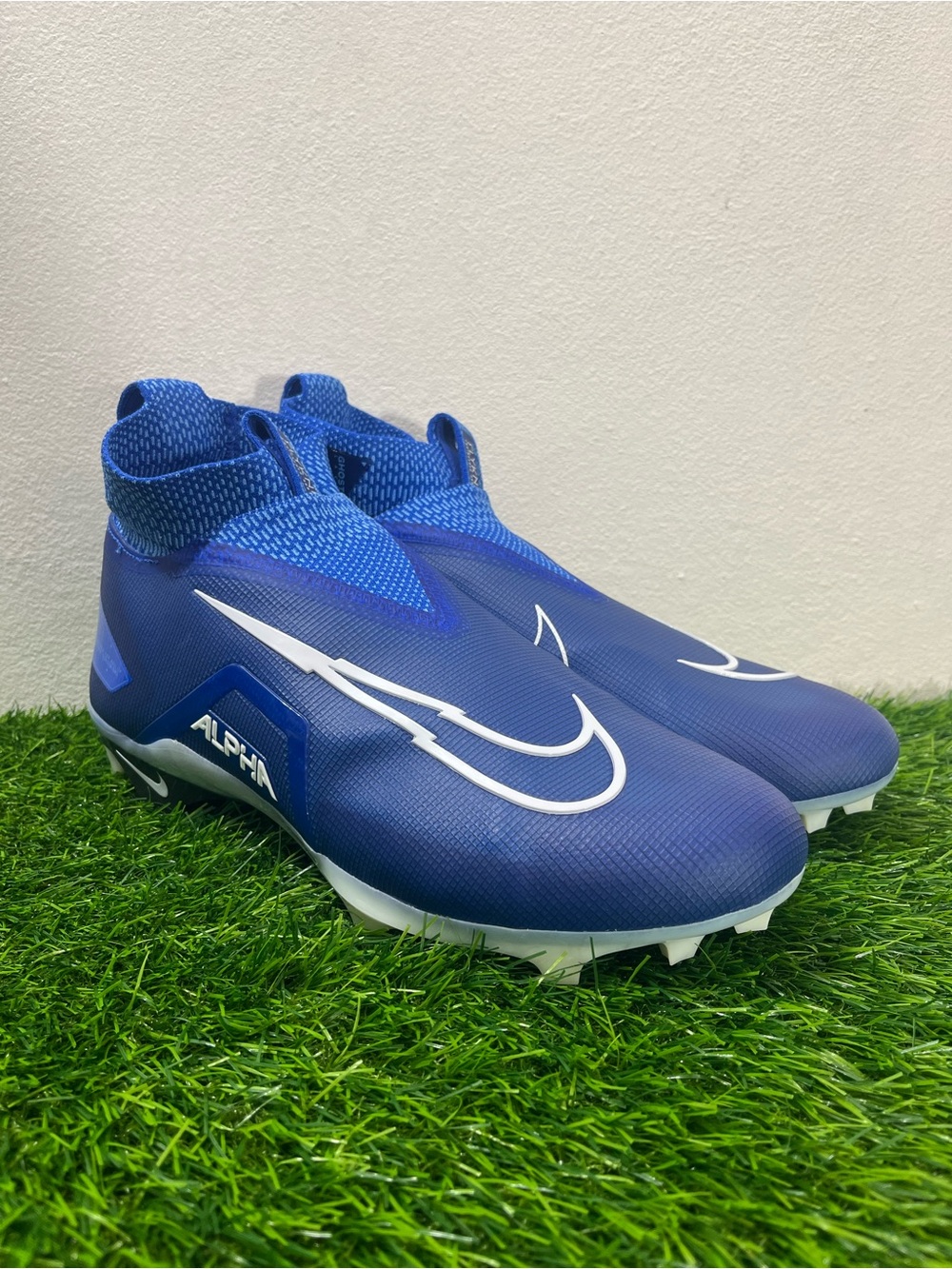 Nike Alpha Menace Elite 3 Mid Game Royal Ct6648-414 Size 13 New